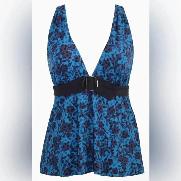 Amoressa Flower Fair Camellia Tankini Top and Bimini Bottom Size 6 - Picture 5 of 12